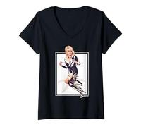 Womens Dolly Parton Iconic Rockstar V-Neck T-Shirt