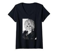 Women's Dolly Parton Singer Dolly in Concert Era 1983 V-Neck T-Shirt