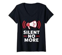 Womens Domestic Violence Awareness Raising Awareness Anti-Violence V-Neck T-Shirt