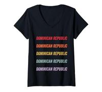 Women's Dominican Republic V-Neck T-Shirt