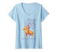 Womens Don Quixote Quote V-Neck T-Shirt