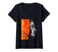Womens Don’t Label Me, See Me Art design V-Neck T-Shirt