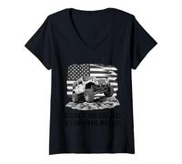 Women's Don’t Need No Stinking Road 4x4 Off-Roading 4x4 V-Neck T-Shirt