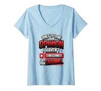 Womens Don’t Tell Me Your Opinion Funny Sarcastic V-Neck T-Shirt