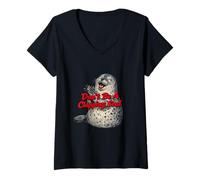 Women's Don't Be A Clapping Seal V-Neck T-Shirt