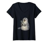 Women's Don't Be A Clapping Seal V-Neck T-Shirt