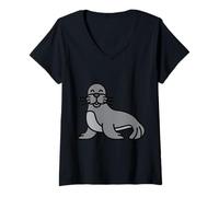 Women's Don't Be A Clapping Seal V-Neck T-Shirt