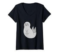 Women's Don't Be A Clapping Seal V-Neck T-Shirt