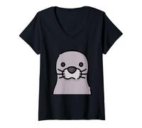 Women's Don't Be A Clapping Seal V-Neck T-Shirt