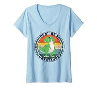 Womens Don't Be A Cuntasaurus Dinosaur Best Friends Humor Sarcastic V-Neck T-Shirt