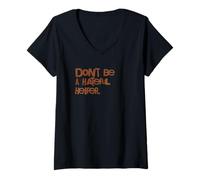 Womens Don't Be A Hateful Heifer V-Neck T-Shirt