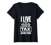 Womens Don't Even Ask It's Tax Season. Accountant & CPA Life V-Neck T-Shirt