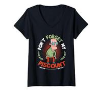 Women's Don't Forget My Discount Old Man Senior Discount V-Neck T-Shirt