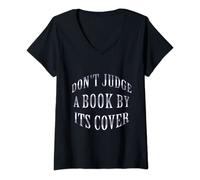 Womens Don't judge a book by its cover V-Neck T-Shirt