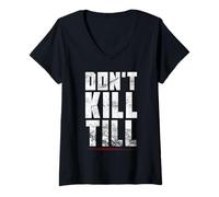 Womens Don't Kill Till Funny Word Game with Name Till V-Neck T-Shirt