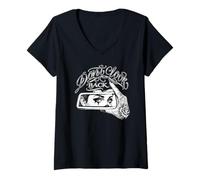 Women's Don't Look Back Chicana Tattoo Gangster Chola Chicano Clown V-Neck T-Shirt