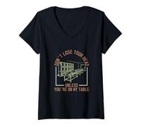 Womens Don't Lose Your Head Unless You're On My Table Autopsy Techs V-Neck T-Shirt