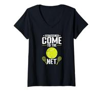Women's Don't Make Me Come to The Net V-Neck T-Shirt