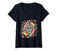 Women's Don't Run Away from Challenges Run Over Them - V-Neck T-Shirt
