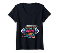 Womens Don't Skip The Arm Day Gym Strength Bodybuilder |------ V-Neck T-Shirt