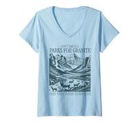 Women's Don't Take Our Parks for Granite Pun Save Our National Parks V-Neck T-Shirt