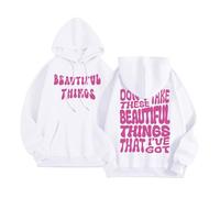 Womens Don'T Take These Beautiful Things That I'Ve Got Cute Graphic Hoodies Y2K Trendy with Hood Comfort Personalized Pullover Outfits for Teens Letter Casual Vintage Sweaters Tops White