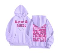 Women's Don'T Take These Beautiful Things That I'Ve Got Hoodies Y2K Workou Letter Casual with Hood Outfits Western Fall Trendy Graphic Tops with Designs Hooded Comfort Backwoods Cute Purple
