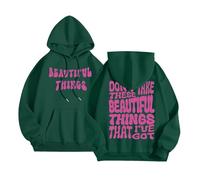 Women's Don'T Take These Beautiful Things That I'Ve Got Hoodies Y2K Workou Letter Casual with Hood Outfits Western Fall Trendy Graphic Tops with Designs Hooded Comfort Backwoods Cute Dark Green