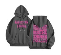 Women's Don'T Take These Beautiful Things That I'Ve Got Hoodies Y2K Workou Letter Casual with Hood Outfits Western Fall Trendy Graphic Tops with Designs Hooded Comfort Backwoods Cute Grey