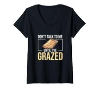 Womens Don't Talk To Me Until I've Grazed Funny Charcuterie Artists V-Neck T-Shirt