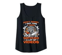 Womens Don't Worry i got This Lumberjack Chainsaw Wood Tank Top