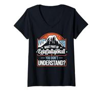 Women's Don't You Understand Volcano Iceland V-Neck T-Shirt
