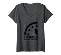 Women's Doomsday Clock Shirt V-Neck T-Shirt