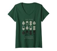 Womens Dose Makes The Difference | Pharmacology | Toxicology V-Neck T-Shirt