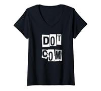 Women's Dot Com V-Neck T-Shirt