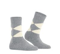 Women's dotted socks Burlington Cosy Argyle Gris 36/41