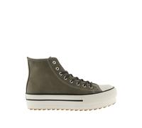 Women's double faux leather Trainers Victoria Tribu Sierra Vert 39