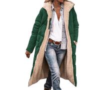 Women's Down Jacket Fashionable Longline Padded Coat Lightweight Slim Down Jacket with Pockets Loose Fit Quilted Down Plain Jackets Open Front Warm Puffer Coats Plus Size Waterproof Parka
