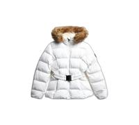 Superdry Fuji Belted Padded Jacket White 2XL Woman