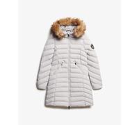 Superdry Fuji Faux Fur Jacket White XS Woman