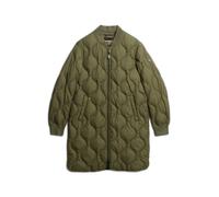 Superdry Long Liner Padded Jacket Green M Women