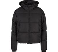 Urban Classics - Ladies Peached Puffer With Hood Black - Jacket - black - M - Shell: 100% Polyester; Lining: 100% Polyester M