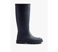 Women's Downpour Navy Tall Wellington Boots - Navy Patent / 7