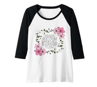 Womens Doxology Praise God from Whom All Blessings Flow Flowers Raglan Baseball Tee