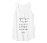 Womens Doxology Praise God from Whom All Blessings Flow Prayer Tank Top