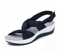 Women's Dr.Care Orthopedic Arch Support Reduces Pain Comfy Sandal, Orthopedic Sandals for Women Arch Support, Comfortable Good Arch Support Strappy Walking Sandals for Women (Blue, 6.5)