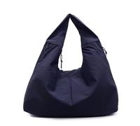 Women's Draped Design Tote Bag, Large Solid Color Textured Canvas Shoulder Bag Shopping, Beach, Work, and Weekend Use(F)