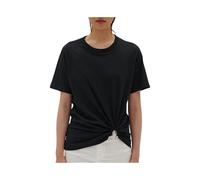 Women's Draped Tee Shirt in Cotton Jersey - female - Barbara Bui - T-Shirts - Black - M - Tops M