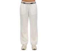 Women's drawstring linen trousers Superdry Blanc XL