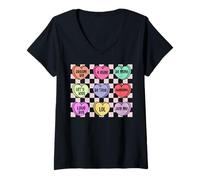 Womens Dream Big 4 Ever Be Mine Let's Kiss Be True Awesome Love Bug V-Neck T-Shirt